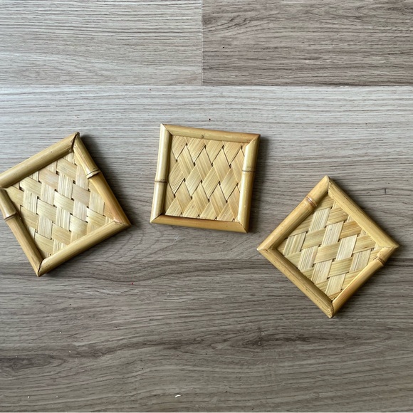 Bamboo Coasters Set - Picture 1 of 3